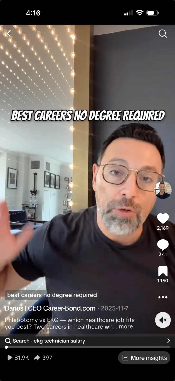 Original organic TikTok post